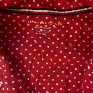 Tommy Hilfiger Red and White Polka Dot Sleepwear
